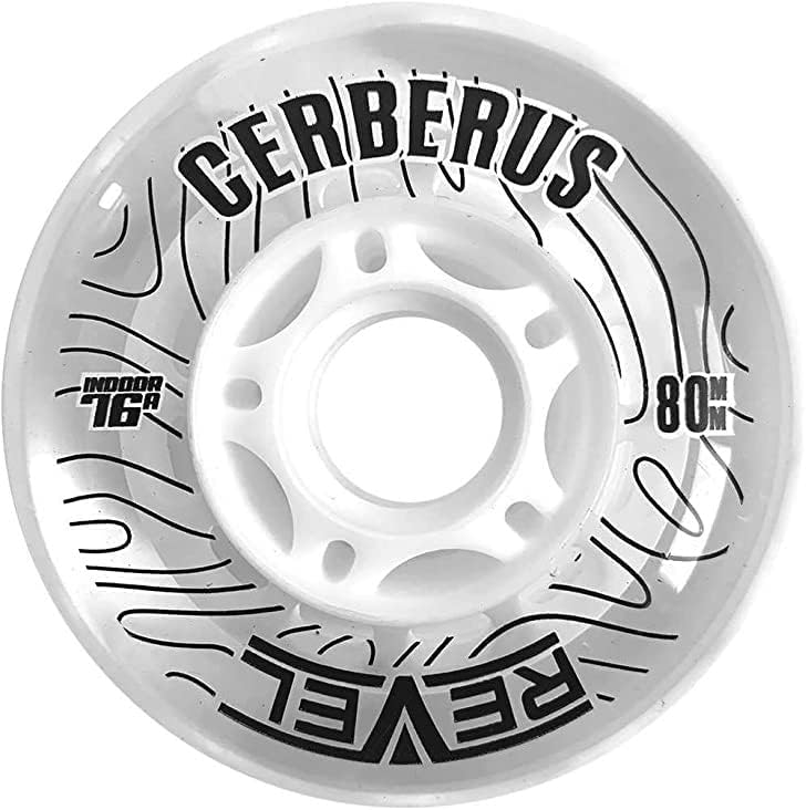 Alkali Revel Clear Indoor Soft 76A Roller Inline Hockey Wheels - 59mm, 68mm, 72mm, 76mm & 80mm Hi-Lo 4-Pack - Image 2